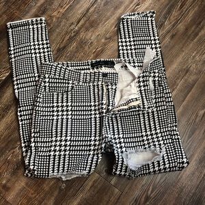 Zara Limited Edition Houndstooth Pants